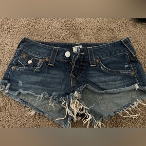 Like New True Religion Jean Shorts